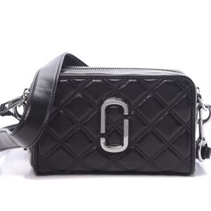 Marc Jacobs Quilted Softshot 21 Black Lambskin NWT